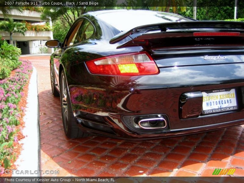 Black / Sand Beige 2007 Porsche 911 Turbo Coupe