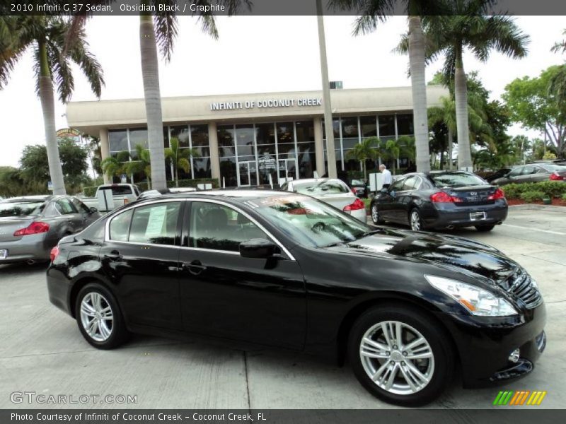 Obsidian Black / Graphite 2010 Infiniti G 37 Sedan