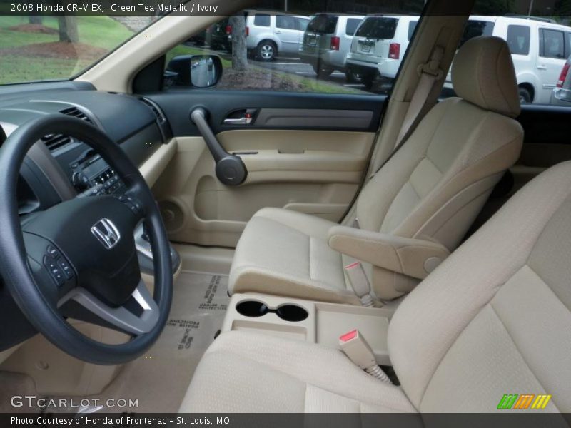 Green Tea Metallic / Ivory 2008 Honda CR-V EX