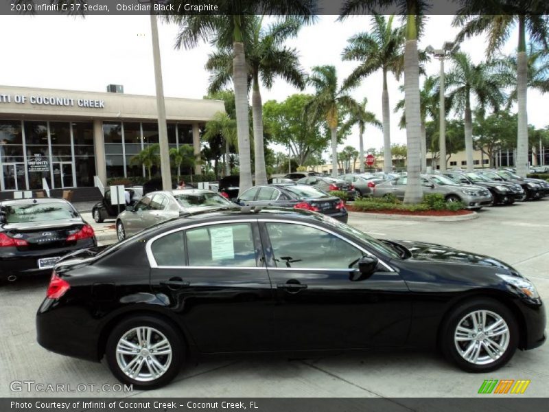 Obsidian Black / Graphite 2010 Infiniti G 37 Sedan