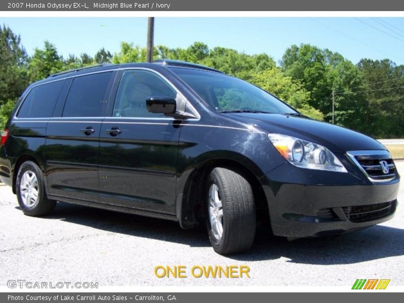 Midnight Blue Pearl / Ivory 2007 Honda Odyssey EX-L