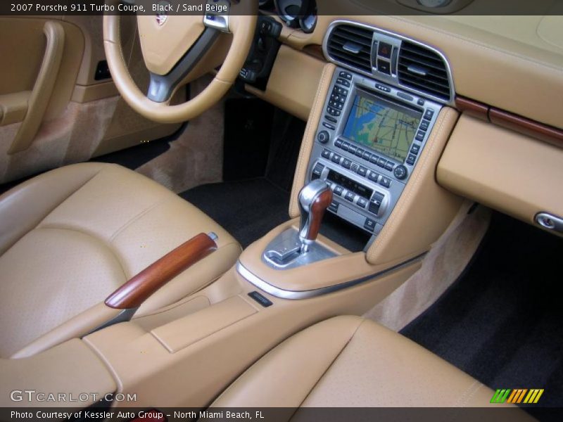 Black / Sand Beige 2007 Porsche 911 Turbo Coupe