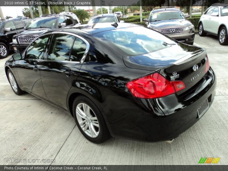 Obsidian Black / Graphite 2010 Infiniti G 37 Sedan