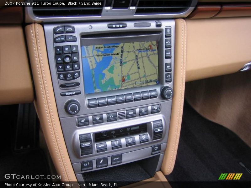 Navigation of 2007 911 Turbo Coupe