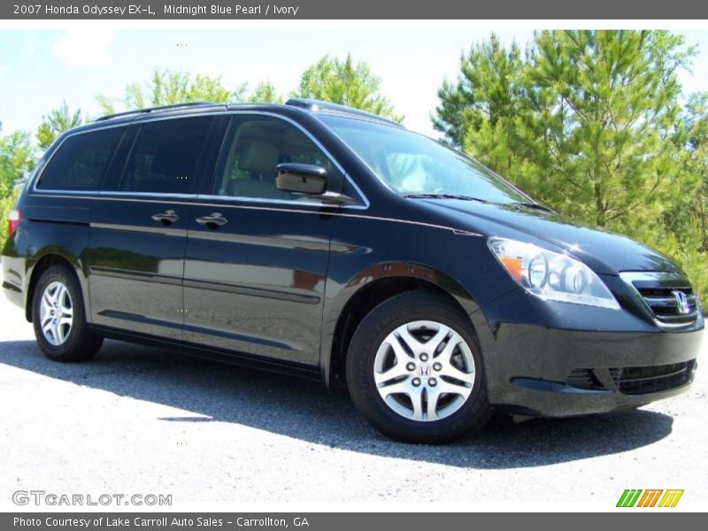 Midnight Blue Pearl / Ivory 2007 Honda Odyssey EX-L