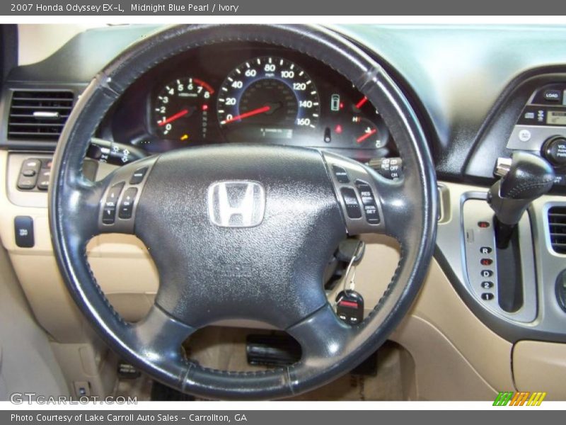 Midnight Blue Pearl / Ivory 2007 Honda Odyssey EX-L
