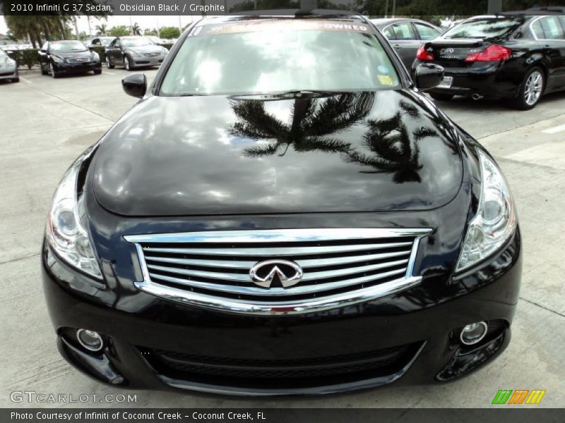 Obsidian Black / Graphite 2010 Infiniti G 37 Sedan