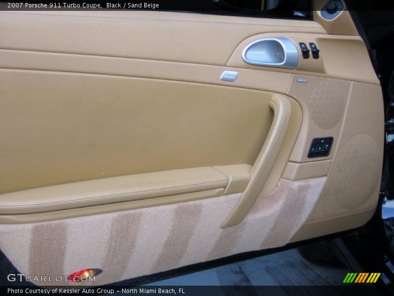 Black / Sand Beige 2007 Porsche 911 Turbo Coupe