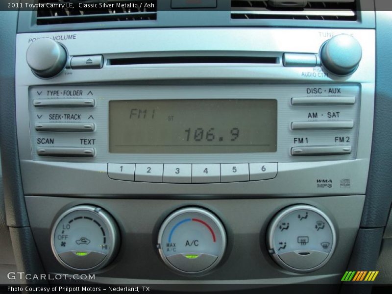 Classic Silver Metallic / Ash 2011 Toyota Camry LE