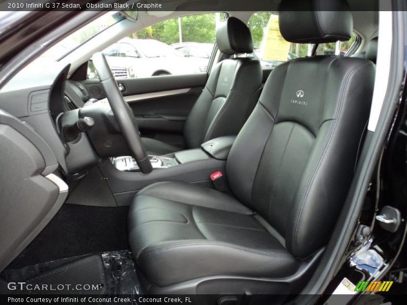  2010 G 37 Sedan Graphite Interior