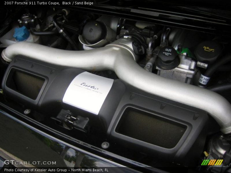 Black / Sand Beige 2007 Porsche 911 Turbo Coupe