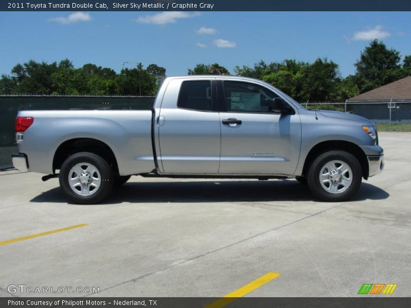 Silver Sky Metallic / Graphite Gray 2011 Toyota Tundra Double Cab