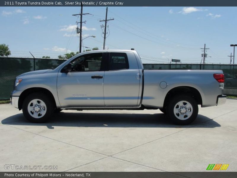 Silver Sky Metallic / Graphite Gray 2011 Toyota Tundra Double Cab