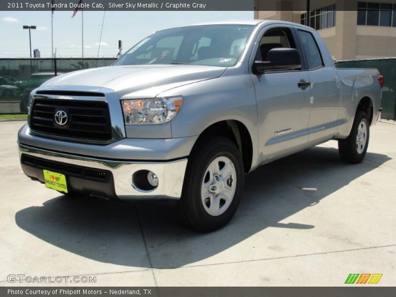 Silver Sky Metallic / Graphite Gray 2011 Toyota Tundra Double Cab