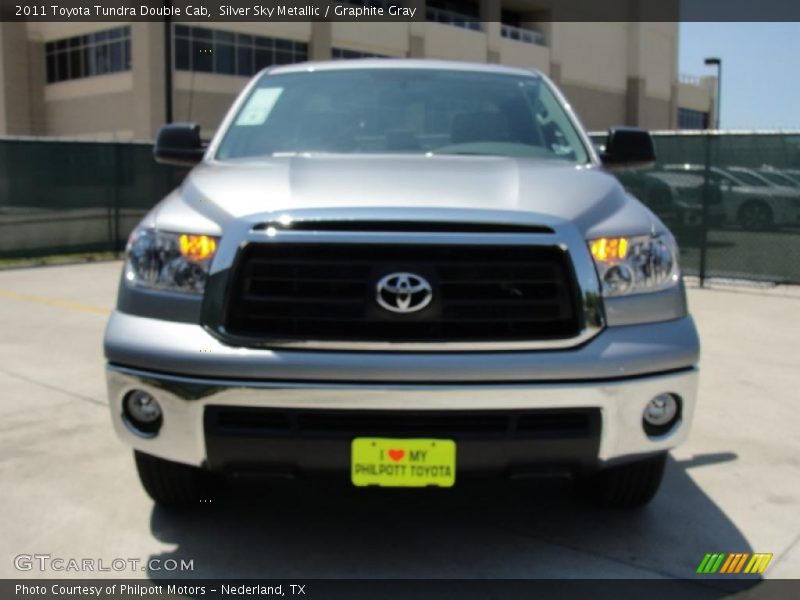 Silver Sky Metallic / Graphite Gray 2011 Toyota Tundra Double Cab