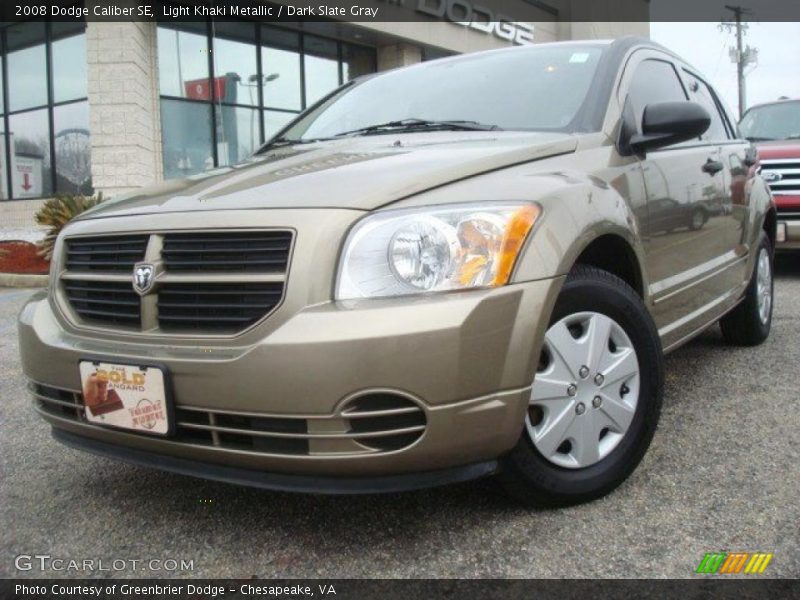 Light Khaki Metallic / Dark Slate Gray 2008 Dodge Caliber SE
