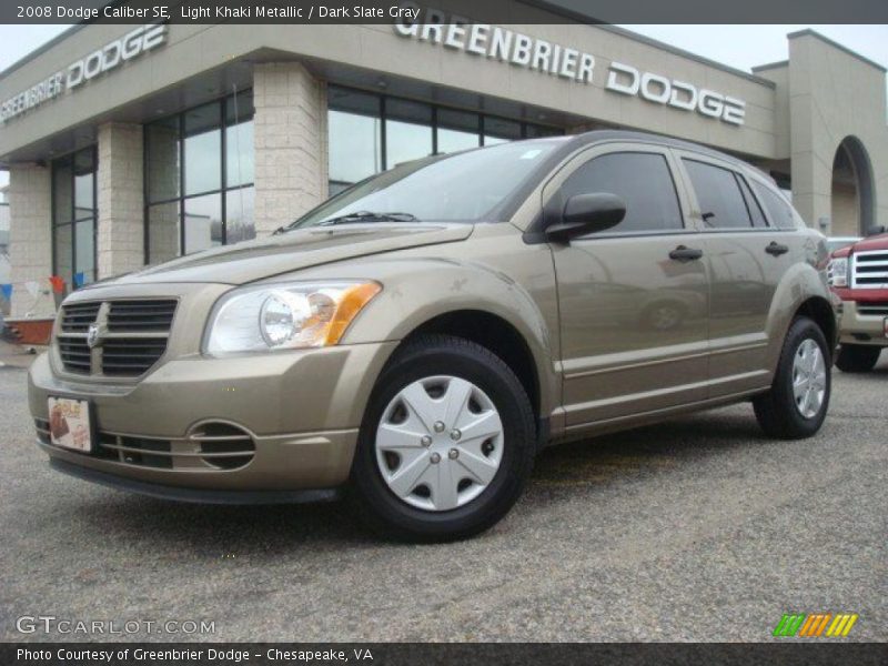 Light Khaki Metallic / Dark Slate Gray 2008 Dodge Caliber SE