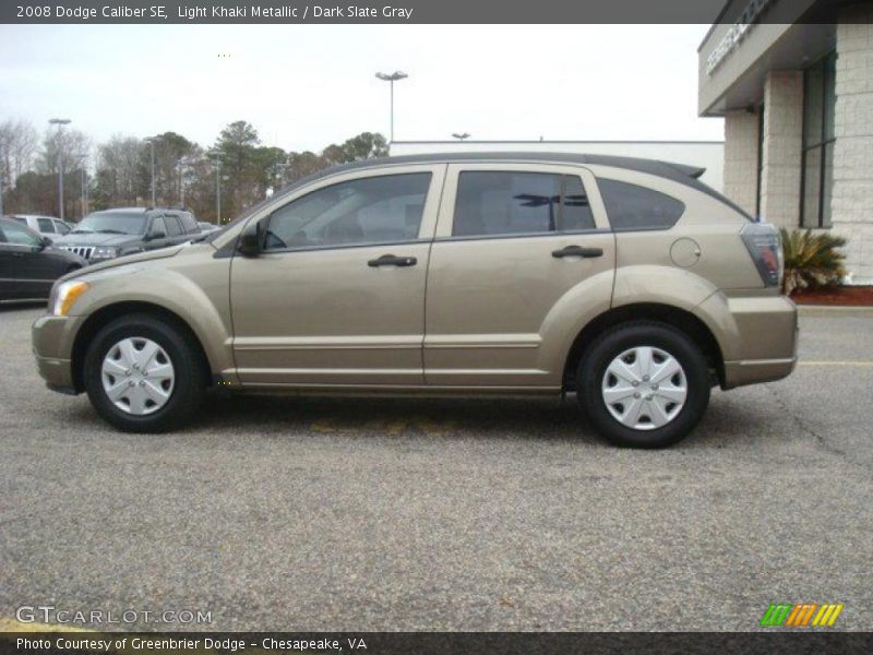 Light Khaki Metallic / Dark Slate Gray 2008 Dodge Caliber SE