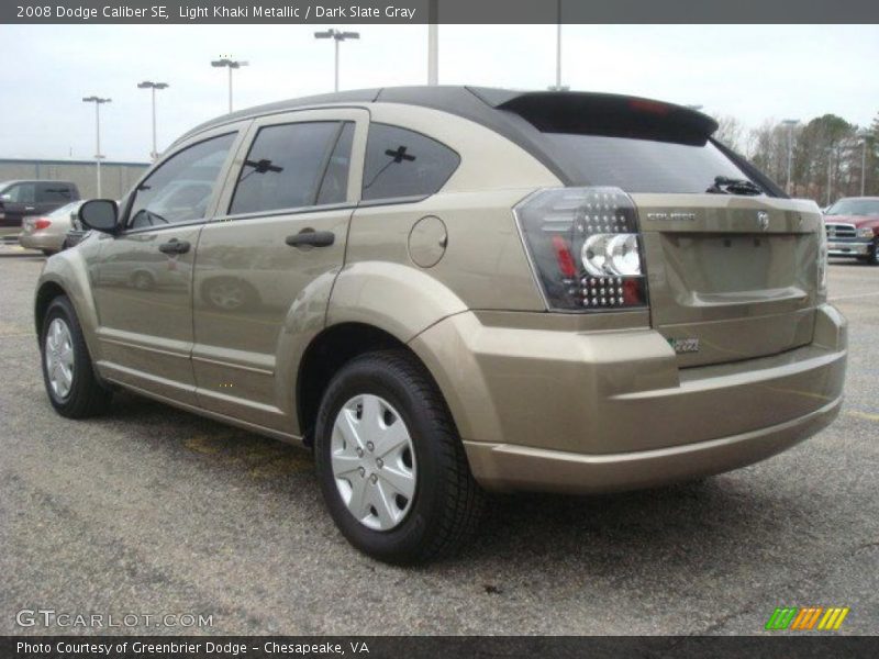 Light Khaki Metallic / Dark Slate Gray 2008 Dodge Caliber SE