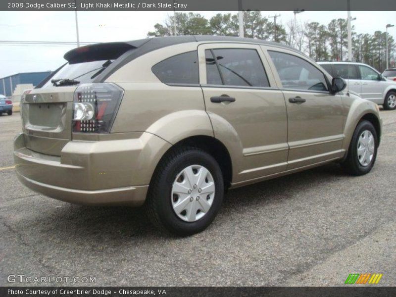 Light Khaki Metallic / Dark Slate Gray 2008 Dodge Caliber SE