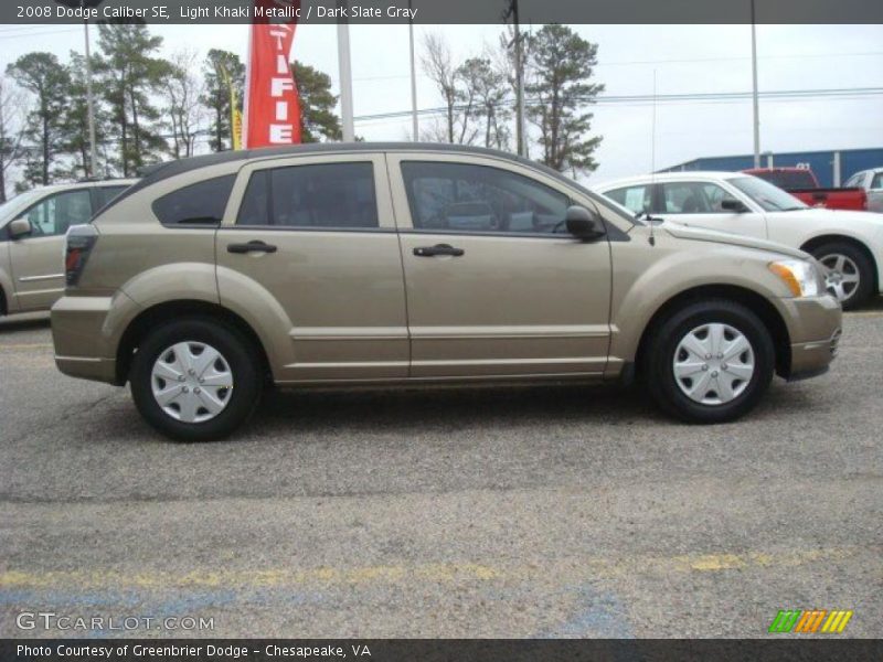 Light Khaki Metallic / Dark Slate Gray 2008 Dodge Caliber SE