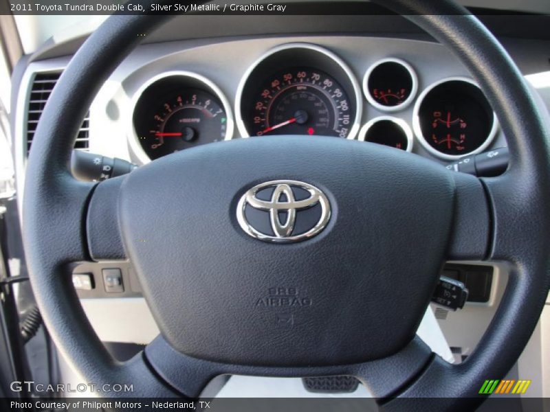 Silver Sky Metallic / Graphite Gray 2011 Toyota Tundra Double Cab