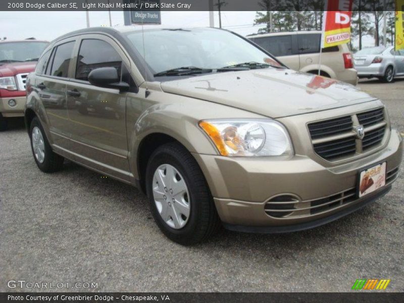 Light Khaki Metallic / Dark Slate Gray 2008 Dodge Caliber SE