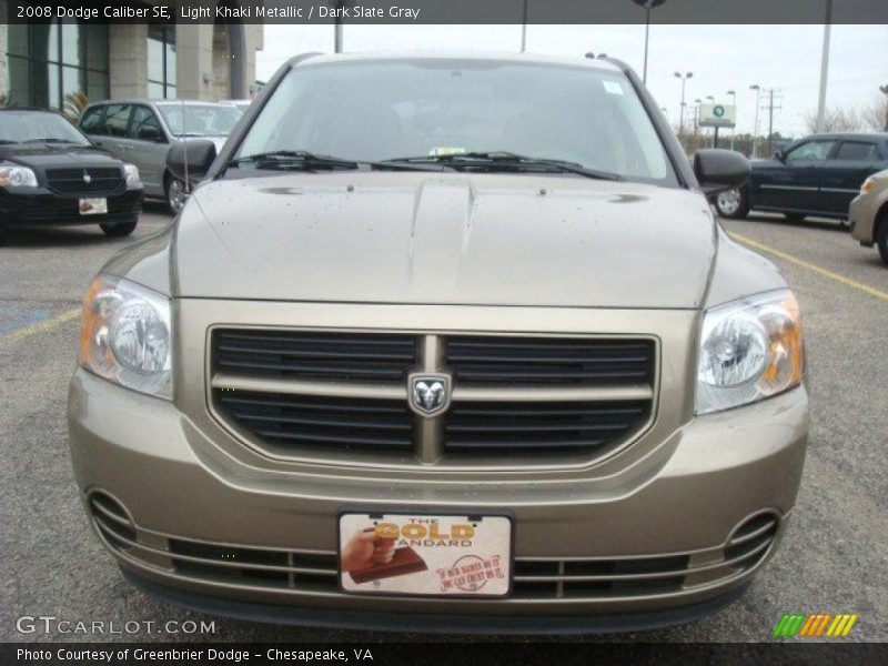 Light Khaki Metallic / Dark Slate Gray 2008 Dodge Caliber SE