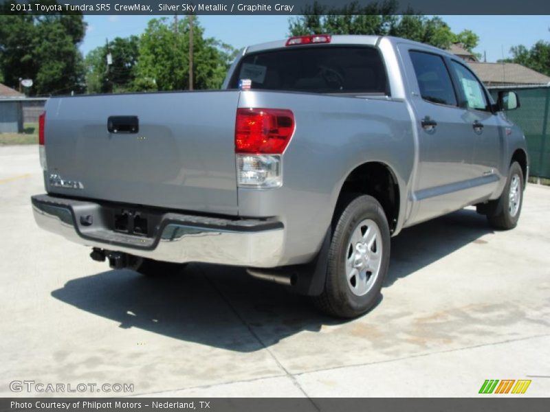 Silver Sky Metallic / Graphite Gray 2011 Toyota Tundra SR5 CrewMax