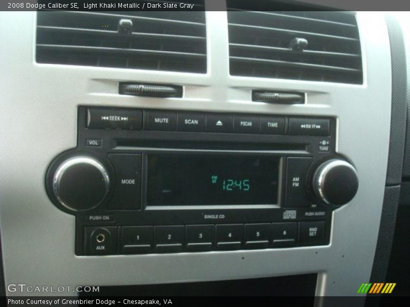 Light Khaki Metallic / Dark Slate Gray 2008 Dodge Caliber SE