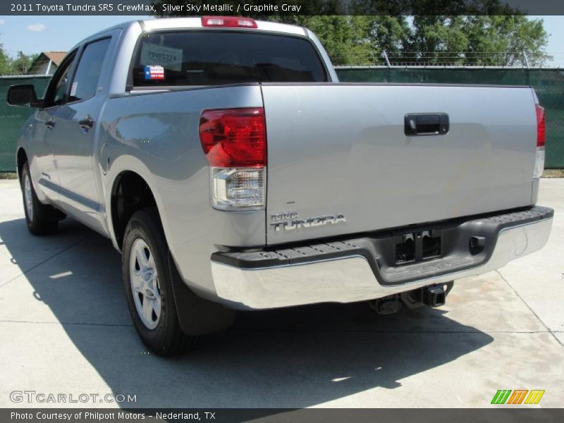 Silver Sky Metallic / Graphite Gray 2011 Toyota Tundra SR5 CrewMax