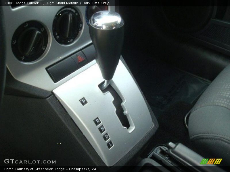 Light Khaki Metallic / Dark Slate Gray 2008 Dodge Caliber SE