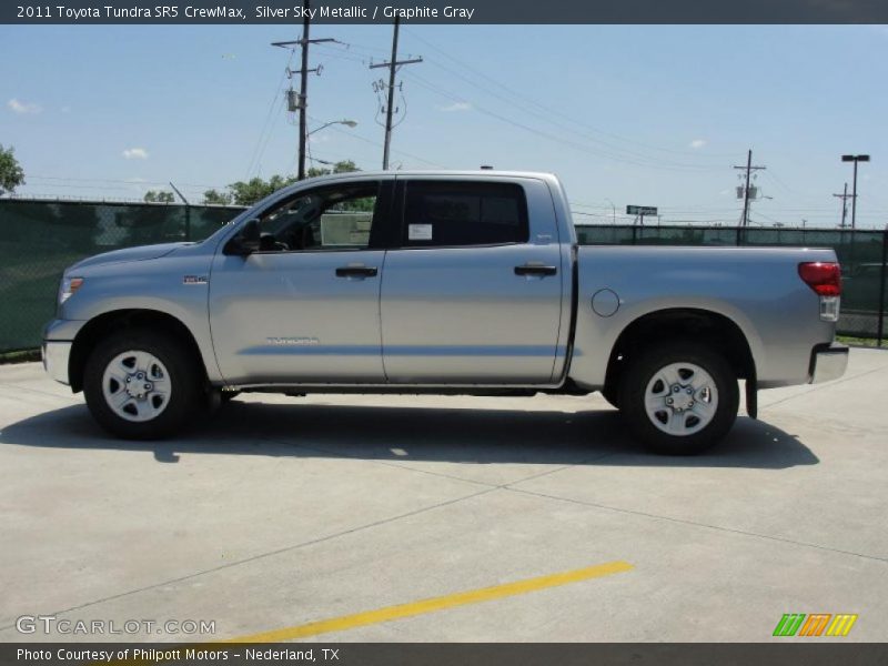 Silver Sky Metallic / Graphite Gray 2011 Toyota Tundra SR5 CrewMax