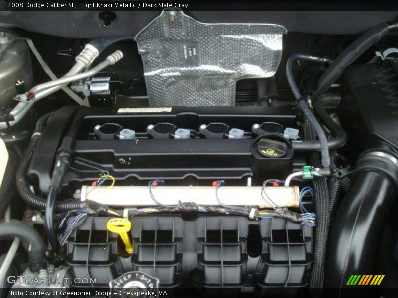 Light Khaki Metallic / Dark Slate Gray 2008 Dodge Caliber SE