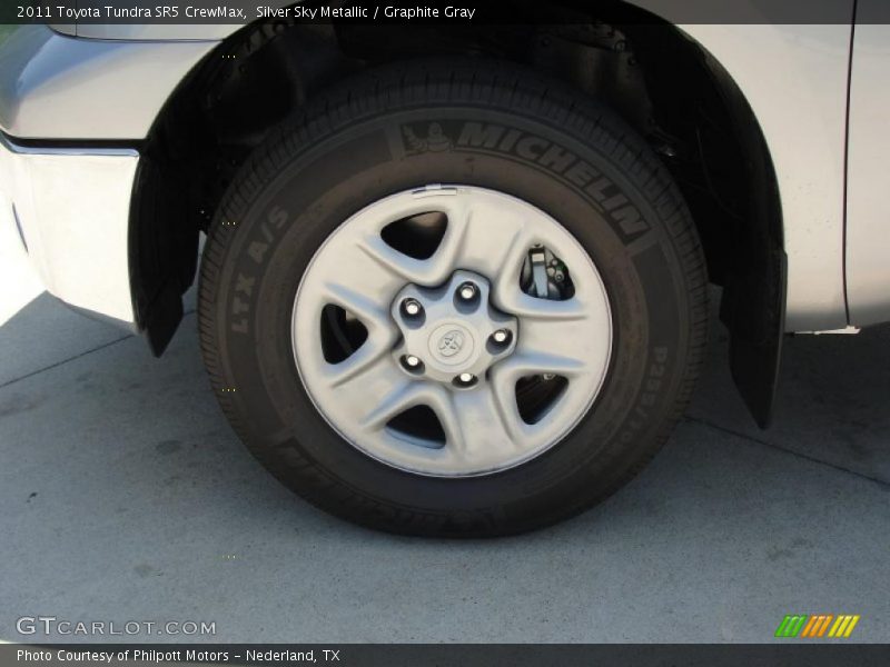 Silver Sky Metallic / Graphite Gray 2011 Toyota Tundra SR5 CrewMax