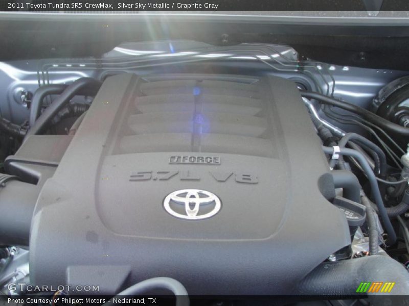 Silver Sky Metallic / Graphite Gray 2011 Toyota Tundra SR5 CrewMax