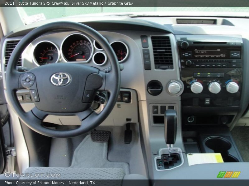 Silver Sky Metallic / Graphite Gray 2011 Toyota Tundra SR5 CrewMax