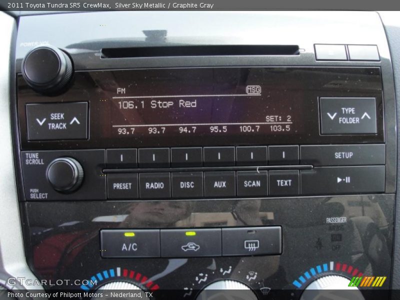 Silver Sky Metallic / Graphite Gray 2011 Toyota Tundra SR5 CrewMax