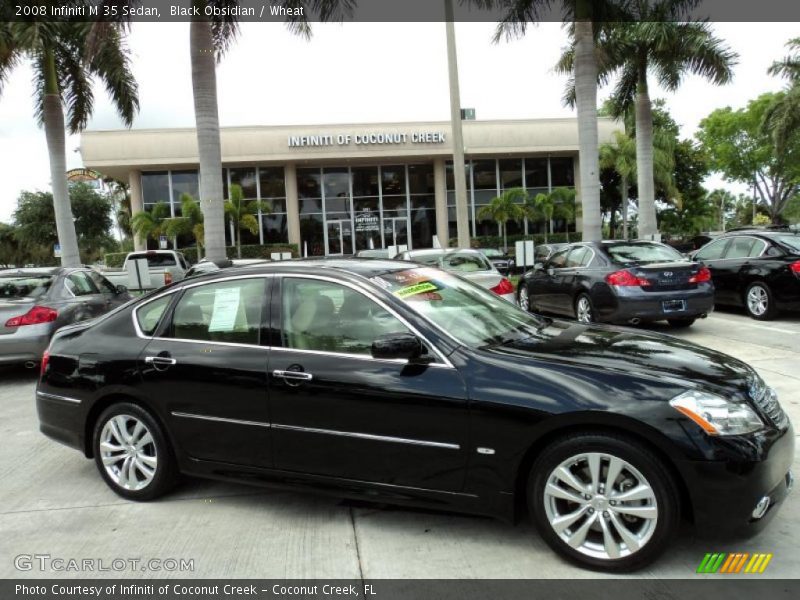 Black Obsidian / Wheat 2008 Infiniti M 35 Sedan