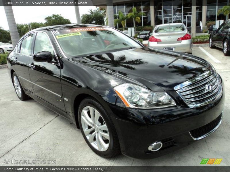 Black Obsidian / Wheat 2008 Infiniti M 35 Sedan