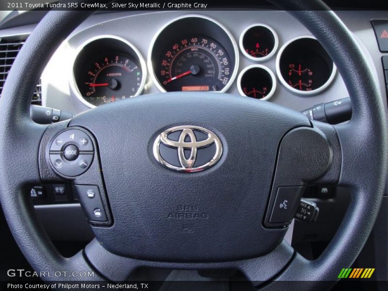 Silver Sky Metallic / Graphite Gray 2011 Toyota Tundra SR5 CrewMax