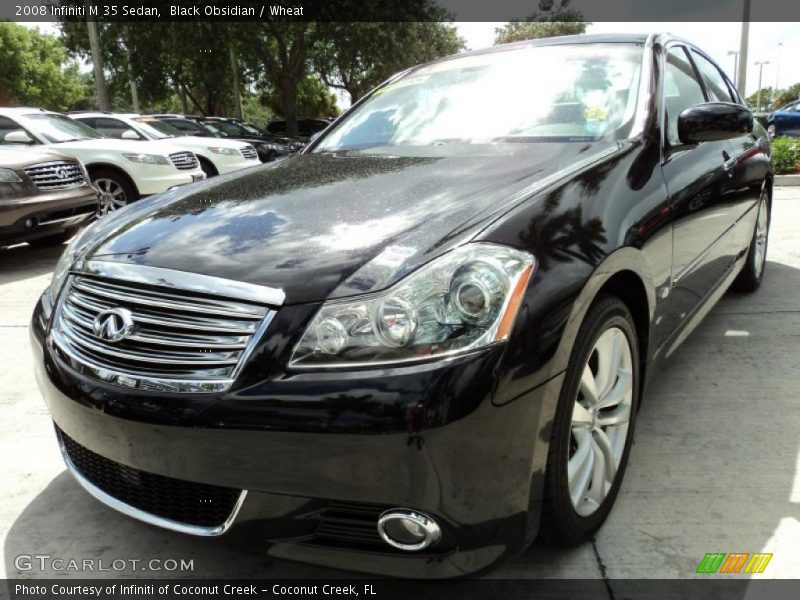 Black Obsidian / Wheat 2008 Infiniti M 35 Sedan