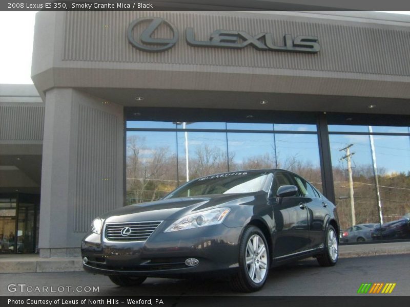 Smoky Granite Mica / Black 2008 Lexus ES 350