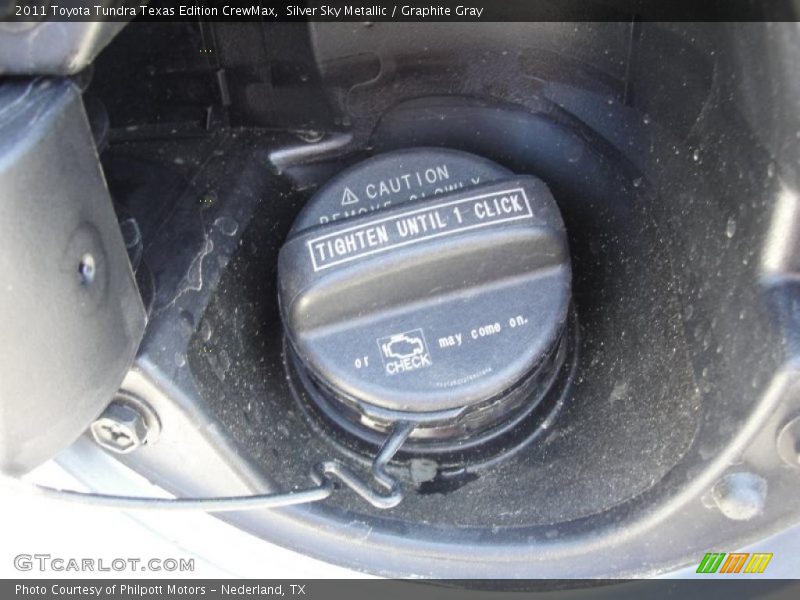 Silver Sky Metallic / Graphite Gray 2011 Toyota Tundra Texas Edition CrewMax
