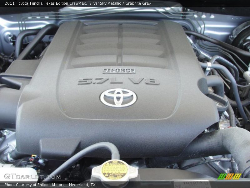Silver Sky Metallic / Graphite Gray 2011 Toyota Tundra Texas Edition CrewMax