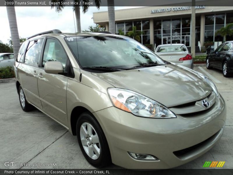 Desert Sand Mica / Taupe 2009 Toyota Sienna XLE