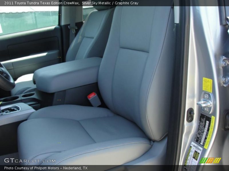 Silver Sky Metallic / Graphite Gray 2011 Toyota Tundra Texas Edition CrewMax