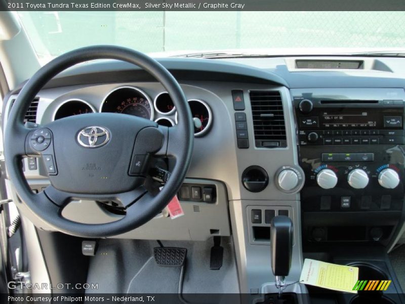 Silver Sky Metallic / Graphite Gray 2011 Toyota Tundra Texas Edition CrewMax