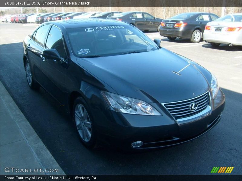 Smoky Granite Mica / Black 2008 Lexus ES 350