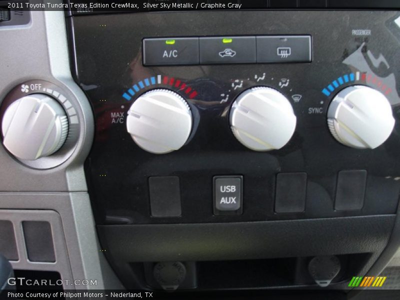 Silver Sky Metallic / Graphite Gray 2011 Toyota Tundra Texas Edition CrewMax